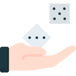 Dice in hand